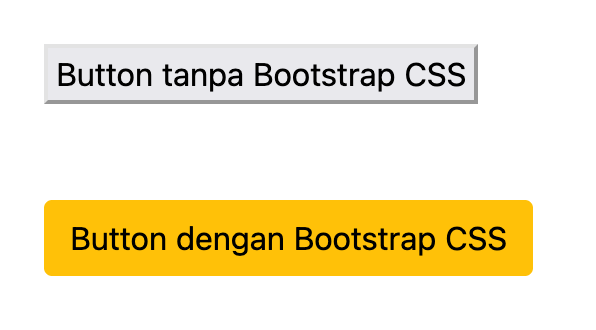 Perbezaan Button dengan Bootstrap CSS